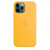 Protectie pentru spate Apple MagSafe Silicone pentru Iphone 12 Pro Max, Sunflower