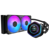 Cooler procesor Cooler Master MasterLiquid 240 Atmos II LCD, ARGB LED, 2 x 120 mm, Black