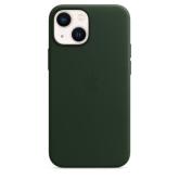 Protectie pentru spate Apple MagSafe Leather pentru iPhone 13 mini, Sequoia Green