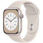 Smartwatch Apple Watch Series 8 Aluminium, 1.69inch, curea silicon, Starlight-Starlight