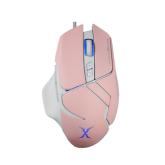 Mouse Optic FoxXray SM-69 Sena, RGB LED, USB, White-Pink