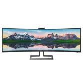 Monitor LED Curbat Philips 499P9H, 49inch, 5120x1440, 5ms GTG, Black