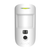 Detector wireless de miscare PIR Ajax MotionCam (PhOD), White