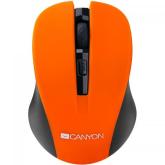 Mouse Optic Canyon CNE-CMSW1O, USB Wireless, Orange-Negru