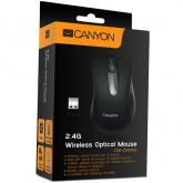 Mouse Optic Canyon CNE-CMSW2, USB Wireless, Black