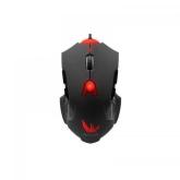 Mouse Optic Delux DLM-811, Red LED, USB, Black