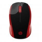 Mouse Optic HP 200, USB Wireless, Black-Red