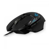 Mouse Optic Logitech G502 HERO, RGB LED, USB, Black