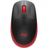 Mouse Optic Logitech M190, USB Wireless, Red