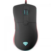 Mouse Optic Natec Krypton 500, RGB LED, USB, Black