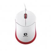 Mouse Optic Serioux Rainbow 580, USB, Red