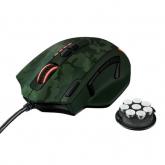 Mouse optic Trust GXT 155, RGB LED, USB, Green Camouflage