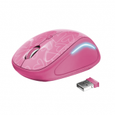 Mouse Optic Trust Yvi FX, USB Wireless, Pink