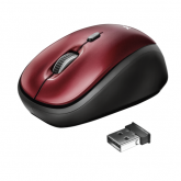 Mouse Optic Trust Yvi, USB Wireless, Red