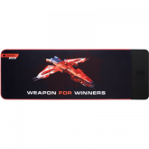 Mouse Pad Canyon CND-CMPW7 RGB, Black-Red