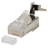 Mufa modulara Logilink, UTP / FTP / SFTP, Cat 6a / Cat 7 / Cat 7a / Cat 8.1, RJ45, 10 bucati