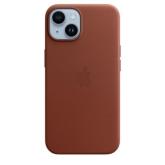 Protectie pentru spate Apple MagSafe Leather pentru Iphone 14, Umber