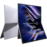 Monitor OLED Portabil ASUS ZenScreen Fold OLED MQ17QH, 17.3 inch, 2560x1920, 0.2 ms GTG, Stardust Gray
