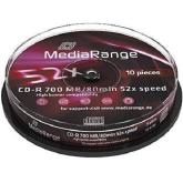 CD-R MediaRange MR214 52x, 700MB, 10buc