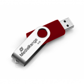 Stick Memorie MediaRange MR907-RED, 4GB, USB 2.0, Red-Silver