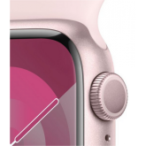 Smartwatch Apple Watch Series 9 Aluminium, 1.69 inch, Curea Silicon M/L, Light Pink-Light Pink