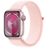 Smartwatch Apple Watch Series 9 Aluminium, 1.69 inch, Curea Nailon, Light Pink-Light Pink Loop