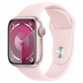 Smartwatch Apple Watch Series 9 Aluminium, 1.9 inch, Curea Silicon S/M, Light Pink-Light Pink