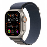 Smartwatch Apple Watch Ultra 2 Titanium, 1.92inch, 4G, Curea Nailon Small, Beige-Blue Alpine Loop