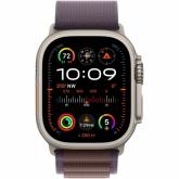 Smartwatch Apple Watch Ultra 2 Titanium, 1.92inch, 4G, Curea Nailon Medium, Beige-Indigo Alpine Loop