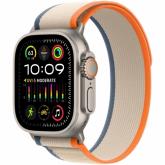 Smartwatch Apple Watch Ultra 2 Titanium, 1.92inch, 4G, Curea Nailon S/M, Beige-Orange/Beige Trail Loop