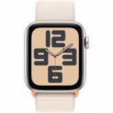 Smartwatch Apple Watch SE 2 (2023) Aluminium, 1.78inch, 4G, Curea Nylon, Starlight Sport Loop