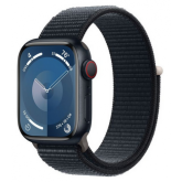 Smartwatch Apple Watch Series 9 Aluminium, 1.69inch, 4G, Curea Nailon, Midnight-Midnight Loop