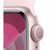 Smartwatch Apple Watch Series 9 Aluminium, 1.69 inch, 4G, Curea Silicon S/M, Light Pink-Light Pink