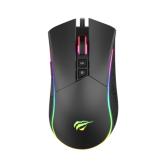 Mouse Optic Havit MS1001S, RGB LED, USB, Black-Grey