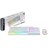 Kit MSI VIGOR GK30 Combo Tastatura Mecanica RGB LED, USB, White + Mouse Optic Clutch GM11 RGB LED, USB, White