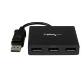 Adaptor Startech MSTDP123DP, 3x Displayport - Displayport, Black