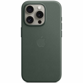 Protectie pentru spate Apple FineWoven Case cu MagSafe pentru iPhone 15 Pro, Taupe