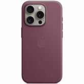 Protectie pentru spate Apple FineWoven Case cu MagSafe pentru iPhone 15 Pro, Mulberry