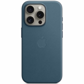Protectie pentru spate Apple FineWoven Case cu MagSafe pentru iPhone 15 Pro, Pacific Blue