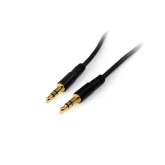 Cablu Startech MU10MMS, 3.5mm jack - 3.5mm jack, 3m, Black