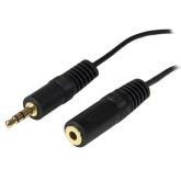 Cablu Startech MU12MF, 3.5mm jack male - 3.5mm jack female, 3.7m, Black 