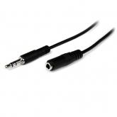 Cablu Startech MU1MMFS, 3.5mm jack male - 3.5mm jack female, 1m, Black