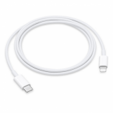 Cablu de date Apple MUQ93ZM/A, USB-C male - Lightning male, 1m, White