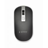 Mouse Optic Gembird MUSW-4B-06-BS, USB Wireless, Black-Silver