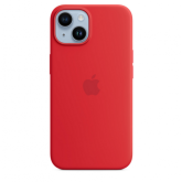 Protectie pentru spate Apple Silicone cu MagSafe pentru iPhone 14, Red