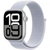 SmartWatch Apple Watch S10 Aluminium, 1.77inch, Curea Nylon, Blue Cloud Sport Loop