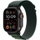 SmartWatch Apple Watch Ultra 2 v2 Titanium, 1.92inch, 4G, Curea Nylon S, Dark Green Alpine Loop