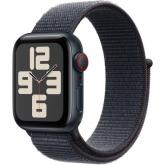 SmartWatch Apple Watch SE (2024) v3 Aluminium, 1.57inch, Curea Nylon, Midnight-Ink Sport Loop