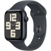 SmartWatch Apple Watch SE (2024) v3 Aluminium, 1.78inch, Curea Silicon S/M, Midnight Sport Band