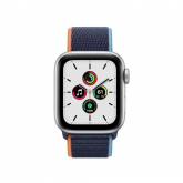 Smartwatch Apple Watch SE, 1.57inch, curea nylon, Silver-Deep Navy
